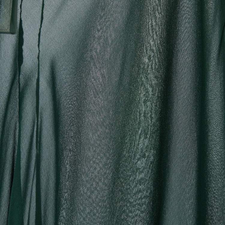 Pre Owned See by Chloe Dark Green Silk Oversized Top M