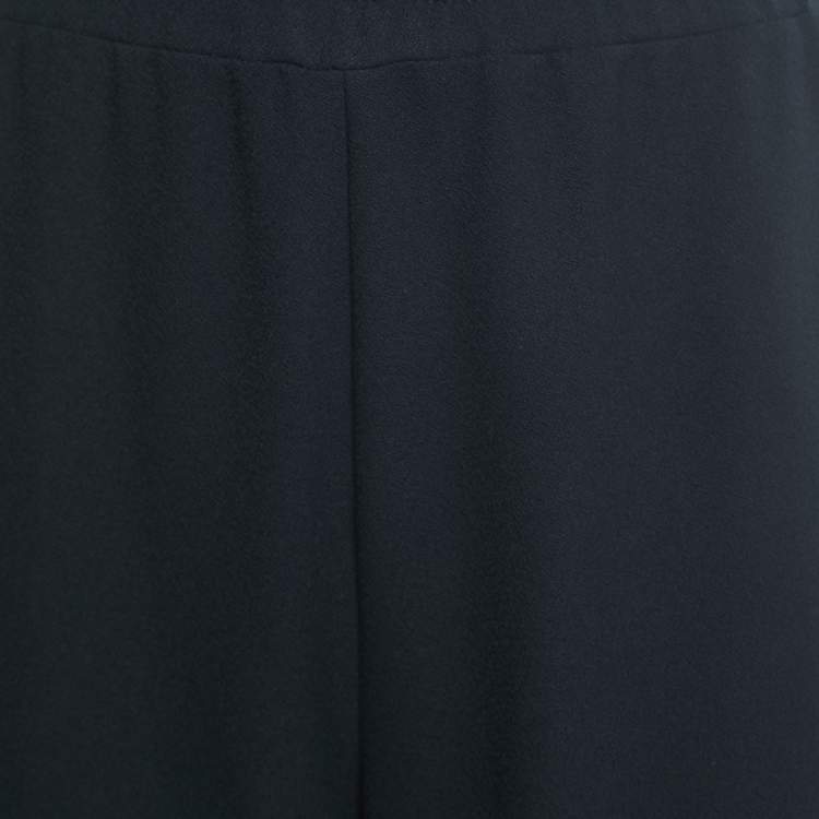 Pre Owned See by Chloe Black Crepe Side Trim Detail Pants L