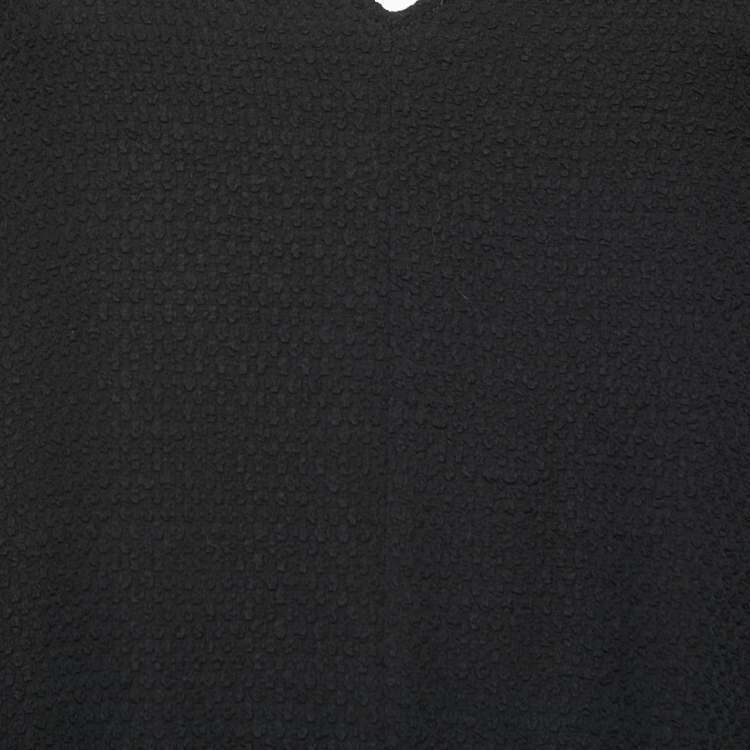 Pre Owned See by Chloe Black Textured Crepe V Neck Midi Dress S  