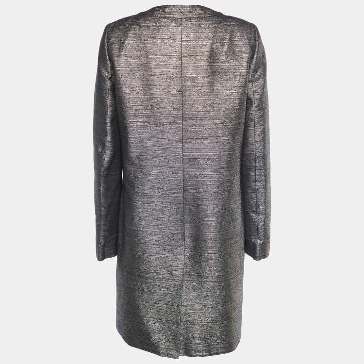 Pre Owned See by Chloe Metallic Button Front Coat M