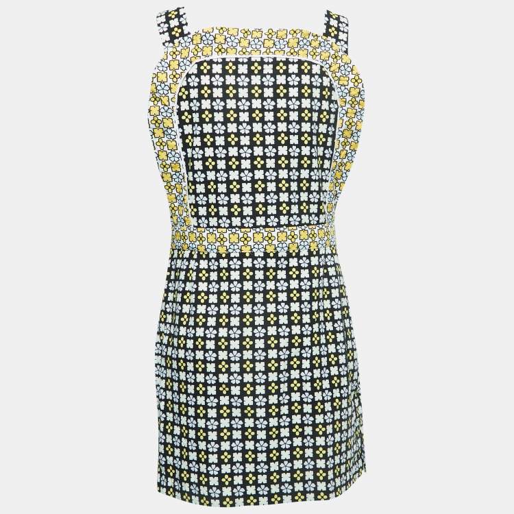 Pre Owned See by Chloe Black All-Over Print Cotton Sleeveless Mini Dress M
