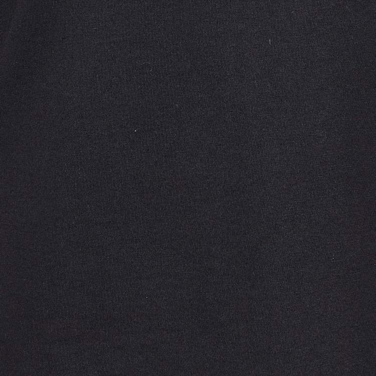 Pre Owned See by Chloe Black Beaded Tassels Sleeve Cotton Top 