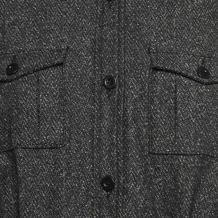 Pre Owned See by Chloe Black Tweed Sheath Mini Dress L
