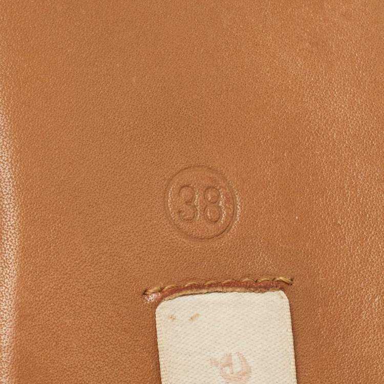 Pre Owned See by Chloe White Leather Slides  Size 38