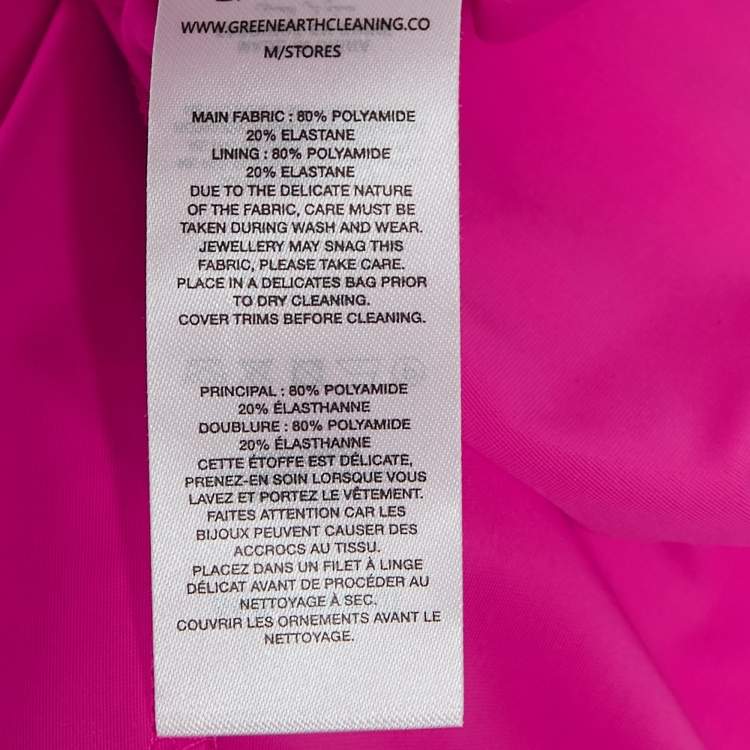 Pre Owned Self-Portrait Fuchsia Pink Jersey Cut-Out Maxi Dress M