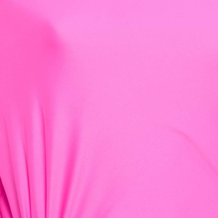 Pre Owned Self-Portrait Fuchsia Pink Jersey Cut-Out Maxi Dress M