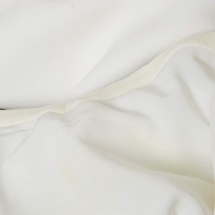 مملوكة مسبقًا Self-Portrait White Crepe Bow Detail Off-Shoulder Mini Dress M