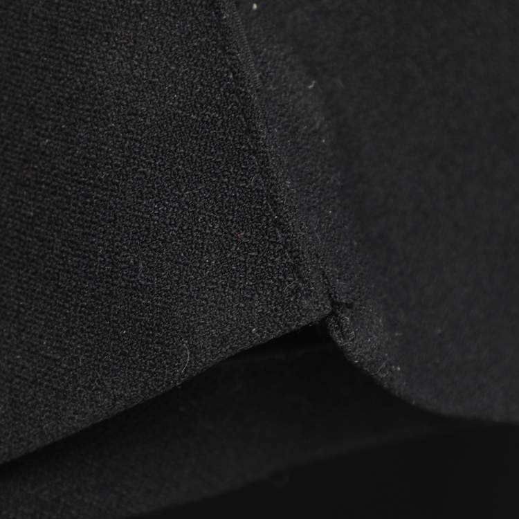 Pre Owned Self-Portrait Black Stretch Crepe Crystal Embellished One Shoulder Jumpsuit M