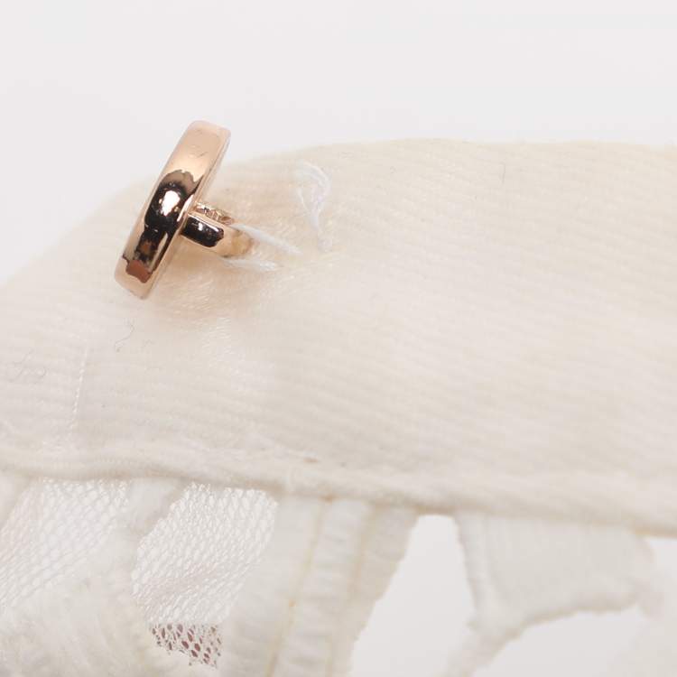 Pre Owned Self-Portrait White Crochet Cutout Cardigan L