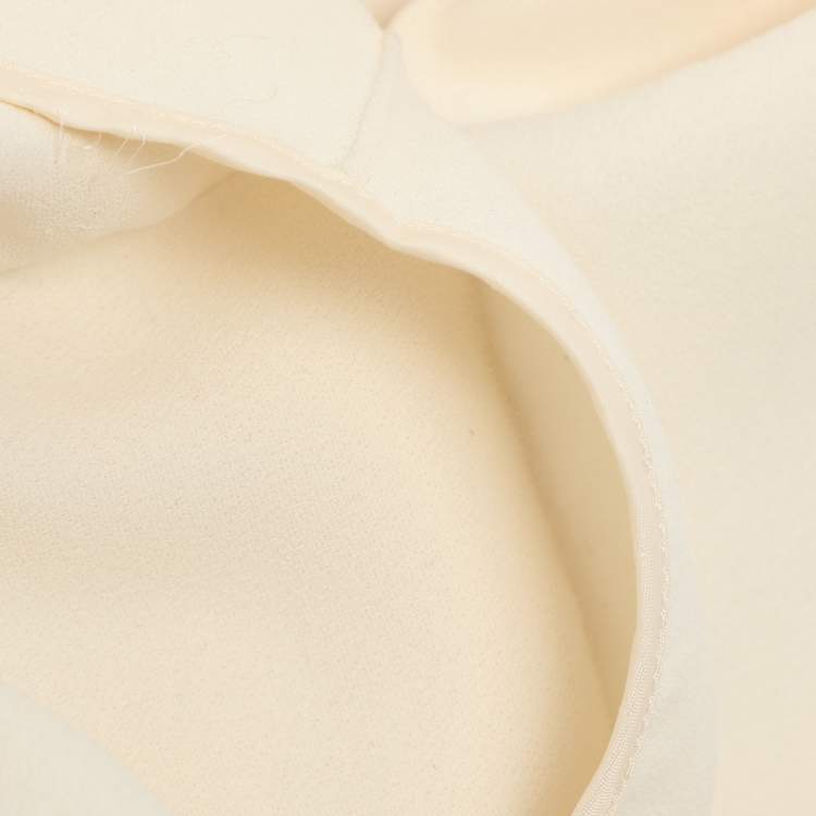 مملوكة مسبقًا Self-Portrait Cream Crepe Palazzo Trousers M