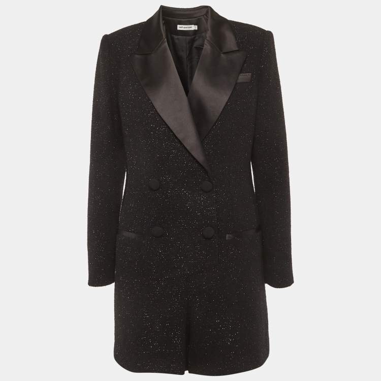 Pre Owned بلاي سوت سيليف بورتريه تيد معدني بولكي أسود مقاس متوسط - ميديم