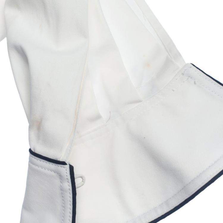 مملوكة مسبقًا Self Portrait White Cotton One Shoulder Corset Belted Mini Dress S