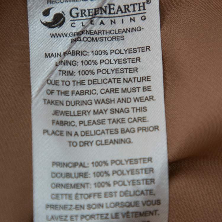 Pre Owned Self Portrait Grey Sequin Embellished Tulle Ruffle Detail Midi Dress S