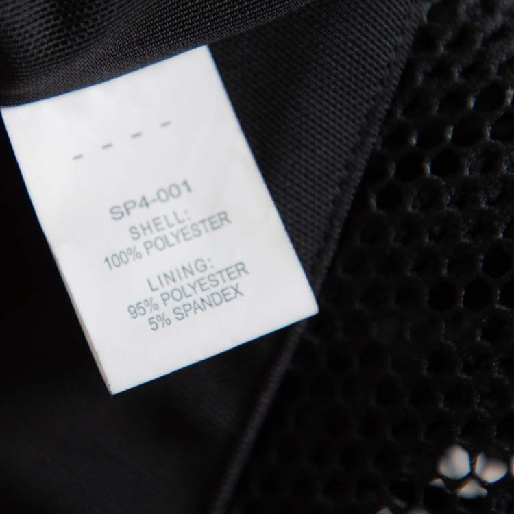 Pre Owned Self Portrait Black Mesh Cropped Overlay Dress S