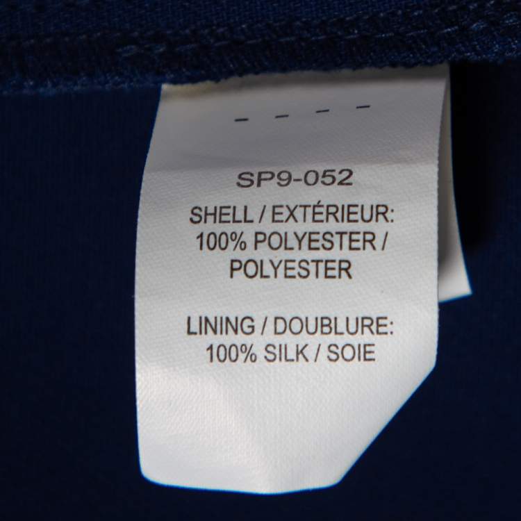 Pre Owned Self-Portrait Navy Blue Cutout Detail Strapless Lulu Dress S