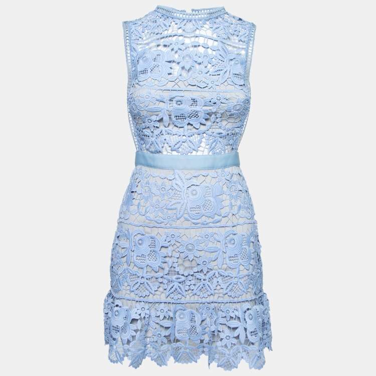 Self portrait clearance light blue dress