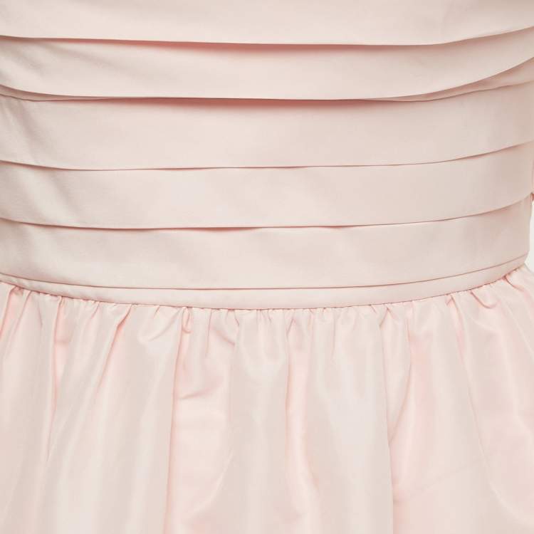 Pre Owned Self-Portrait Light pink Tulle Sleeve Mini Dress S