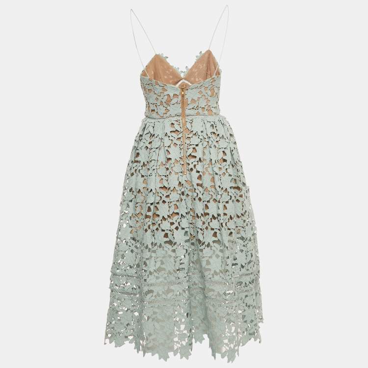 Lace strappy hotsell midi dress