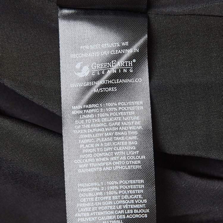Pre Owned Self-Portrait Black Cluster Sequin Synthetic Taffeta Mini Dress S