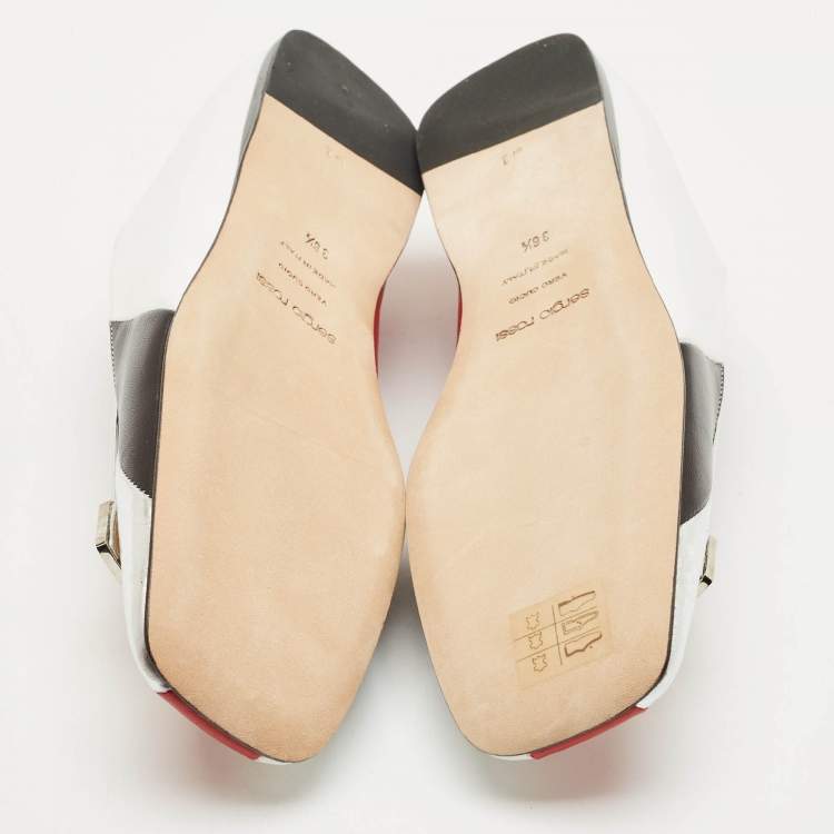 Pre Owned Sergio Rossi Multicolor Leather SR1 Loafers Size 36.5