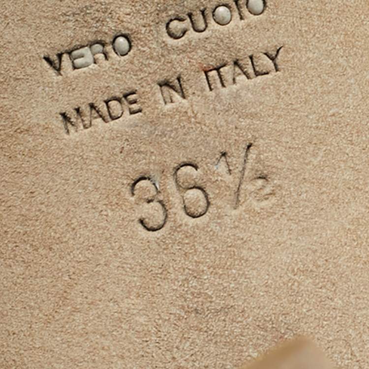 Pre Owned Sergio Rossi Blue Laser Cut Leather Slingback Sandals Size  36.5