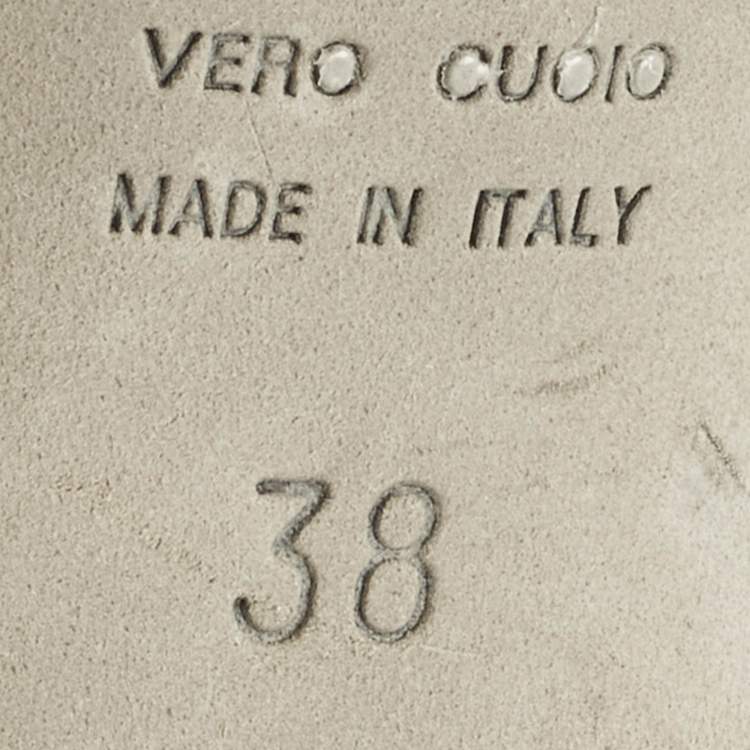 Pre Owned Sergio Rossi Blue Eel Leather D'orsay Pumps Size 38