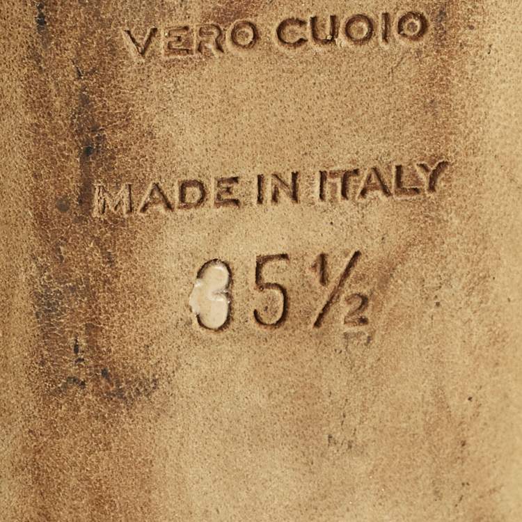 Pre Owned Sergio Rossi Godiva Size 35.5 Black Saffiano Leather Pumps