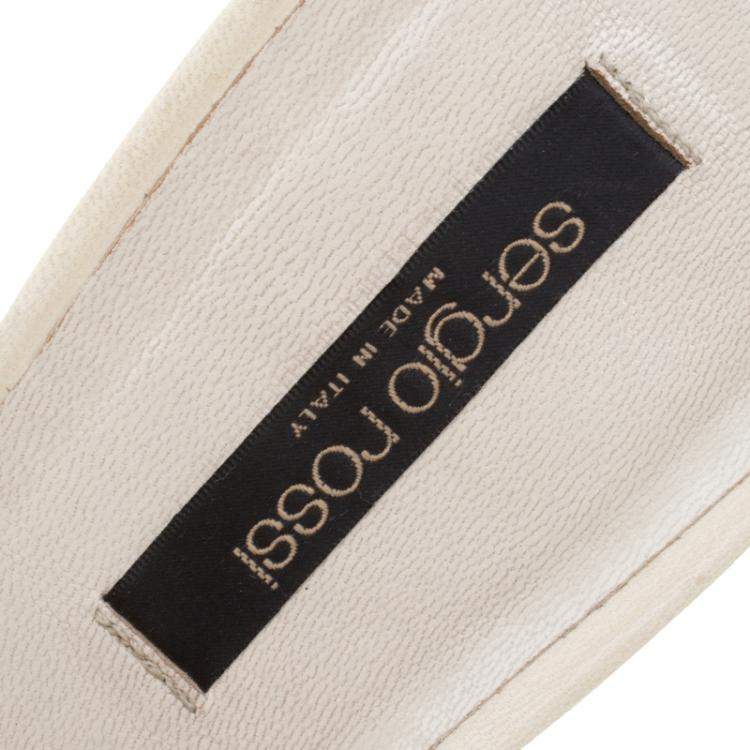 Pre Owned Sergio Rossi Multicolor Fabric and Leather Mules Size 40