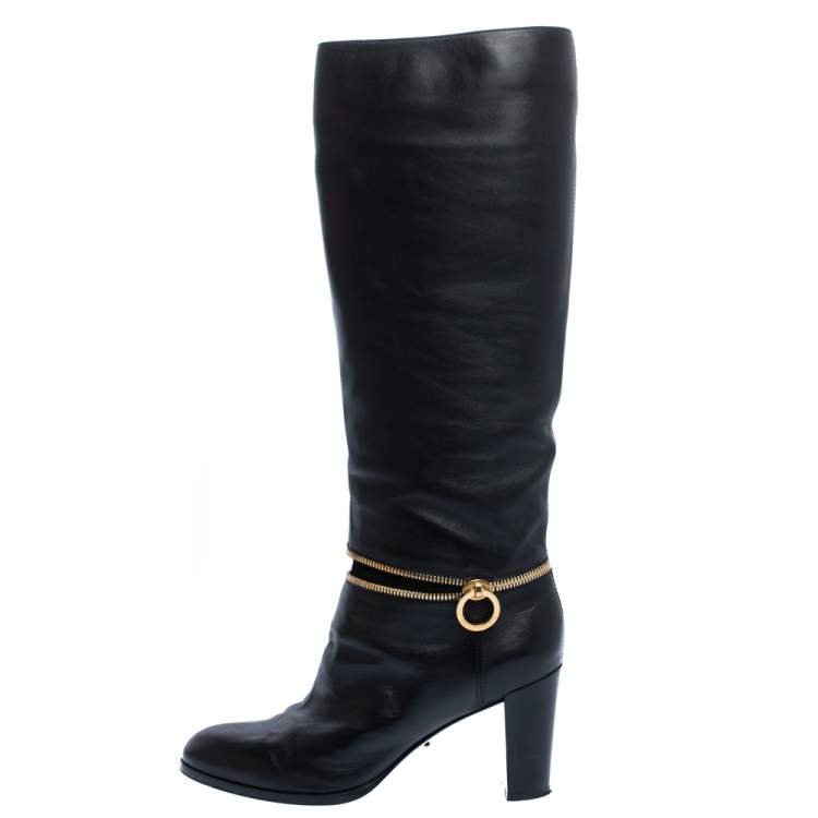 Sergio Rossi Black Patent Leather Boots sz.38 | eBay