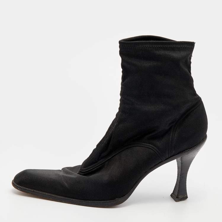 Sergio Rossi Black Spandex Ankle Length Boots Size 39 Sergio Rossi | The  Luxury Closet