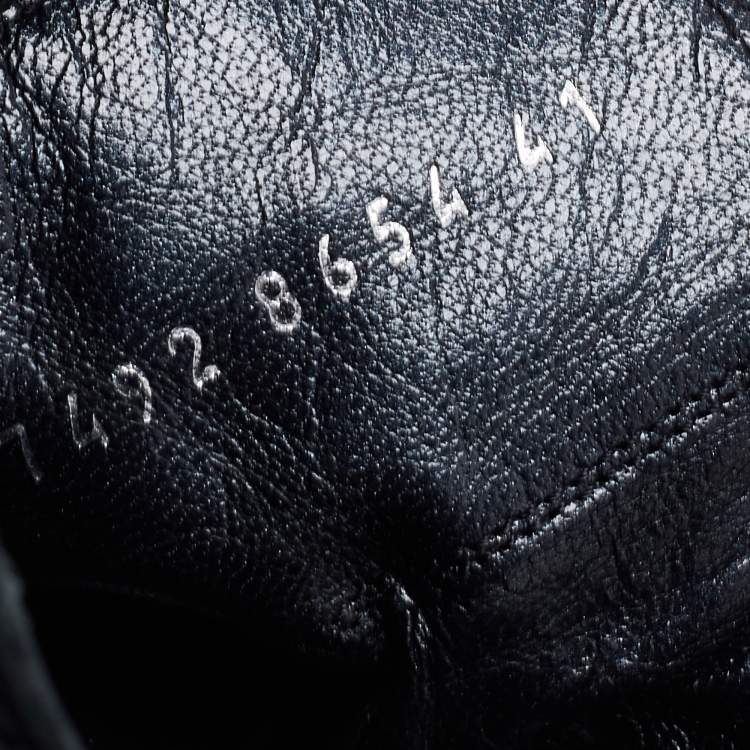 Pre Owned Sergio Rossi Black Leather Ankle Boots Size 41