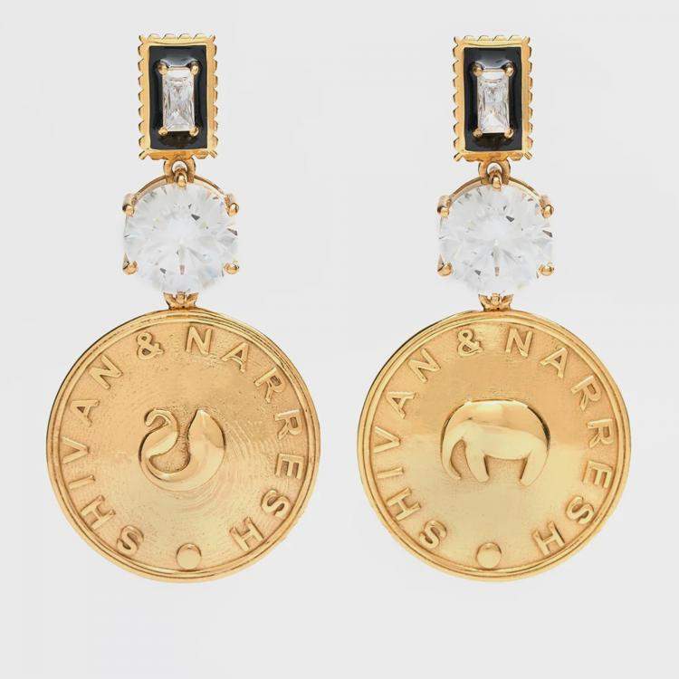 Pre Owned Aulerth x Shivan & Narresh Numisma Drop Earrings