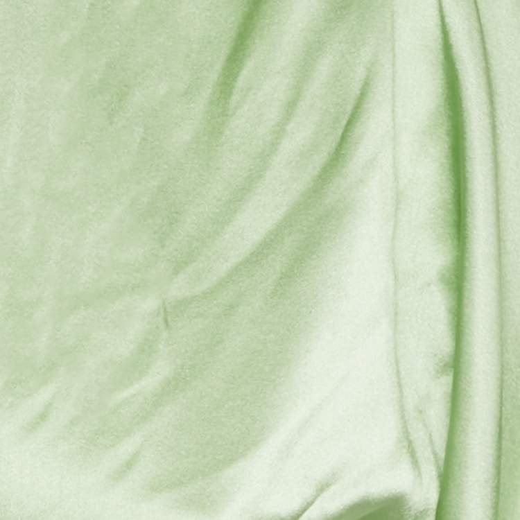 Pre Owned Silk Roads by Adriana Iglesias Mint Green Silk Front Tie -Up Lanna Top XS