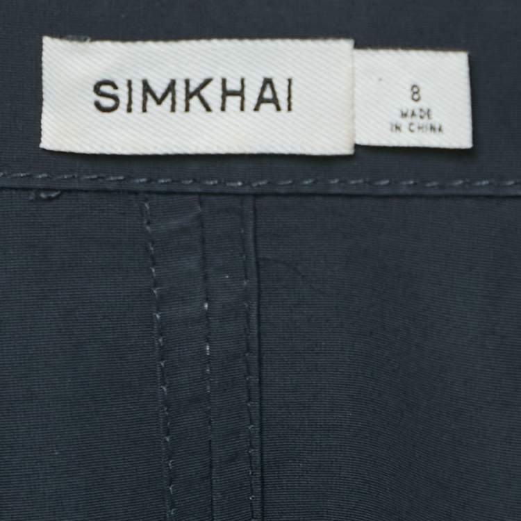 Pre Owned Simkhai Navy-Blue Cotton Maxi Dress M