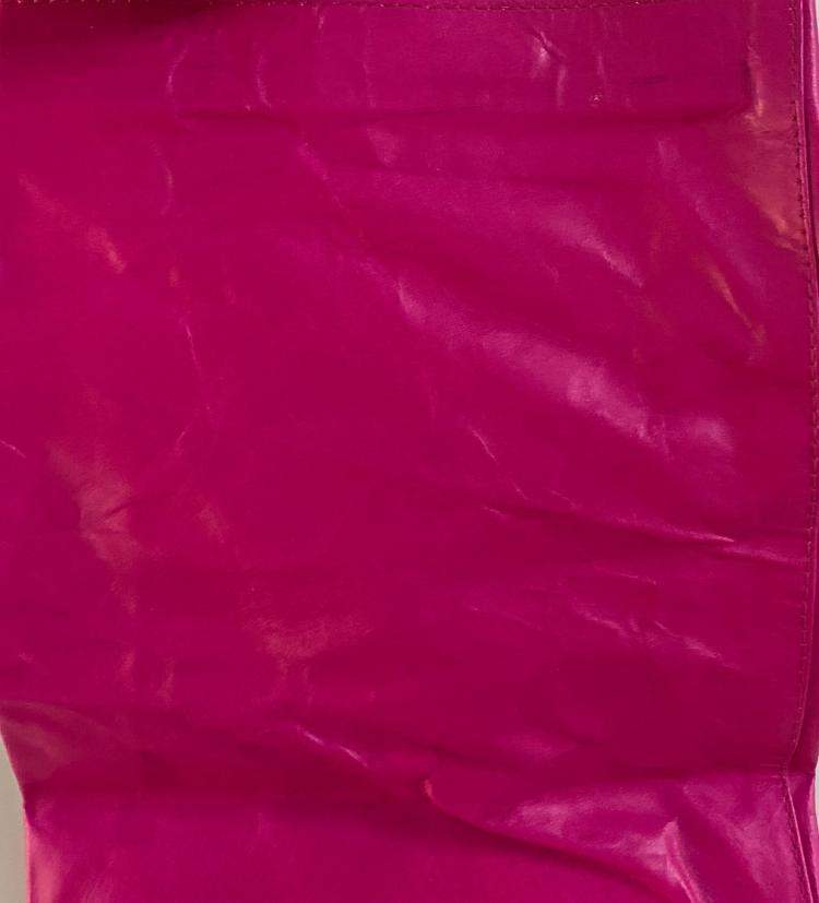 Pre Owned Simon Miller Pink/Black Leather Small Lunch Bag Clutch 