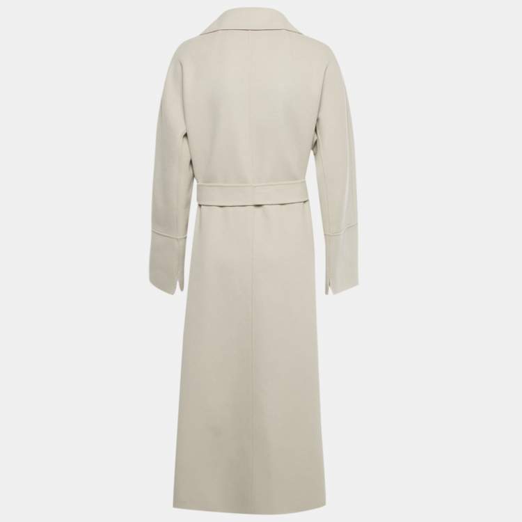 Pre Owned S'Max Mara Beige Wool Belted Elisa Coat L