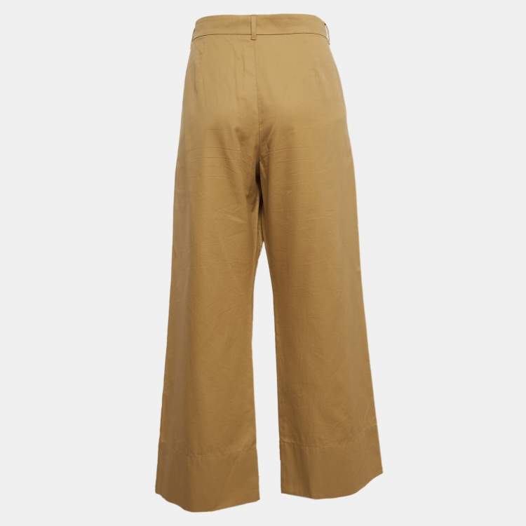 Pre Owned S'Max Mara Beige Cotton Culottes M