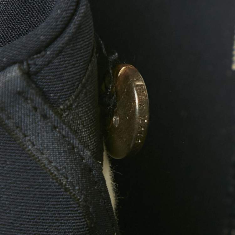 Pre Owned S'Max Mara Navy Blue Crepe Trousers M