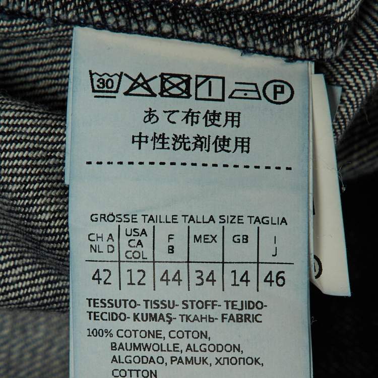 Pre Owned S'Max Mara Dark Blue Denim Oversized Jacket L