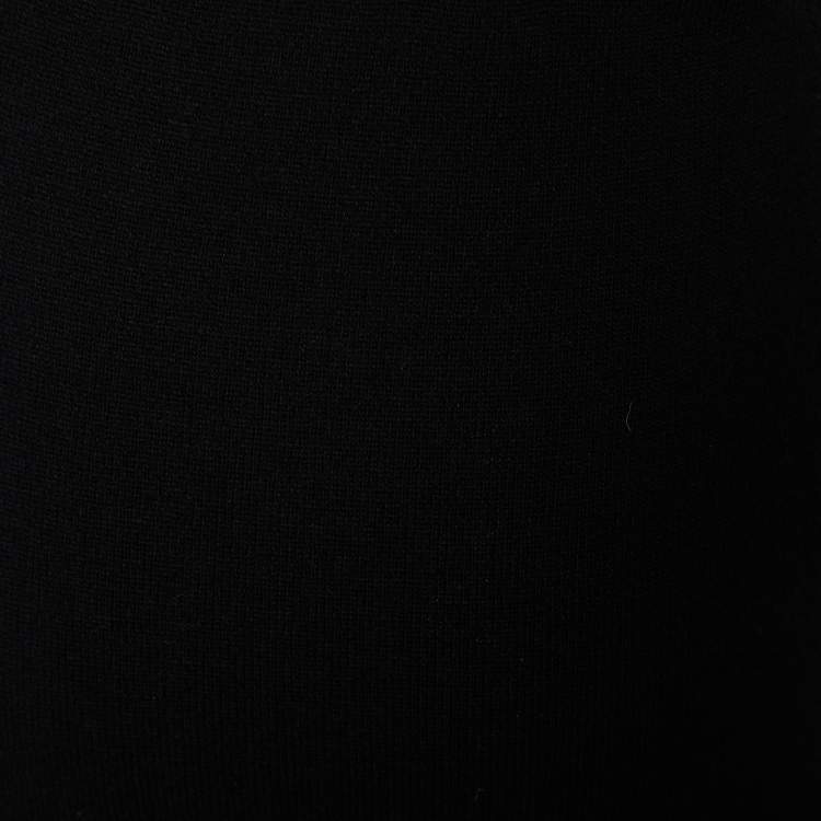Pre Owned S'Max Mara Black Cashmere & Wool Maxi Skirt M