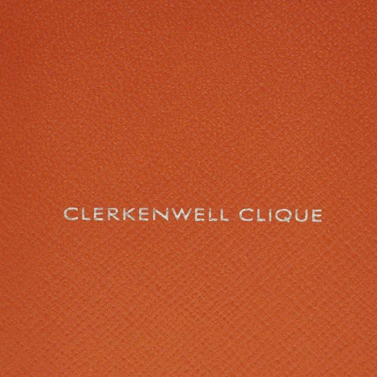 Pre Owned دفتر سميسثون كليركينويل كليك جلد برتقالي