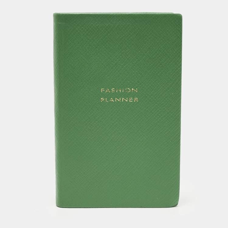 Pre Owned Smythson Fashion Planner Green Leather