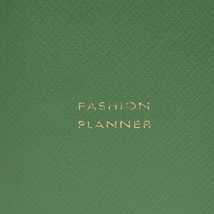 Pre Owned Smythson Fashion Planner Green Leather