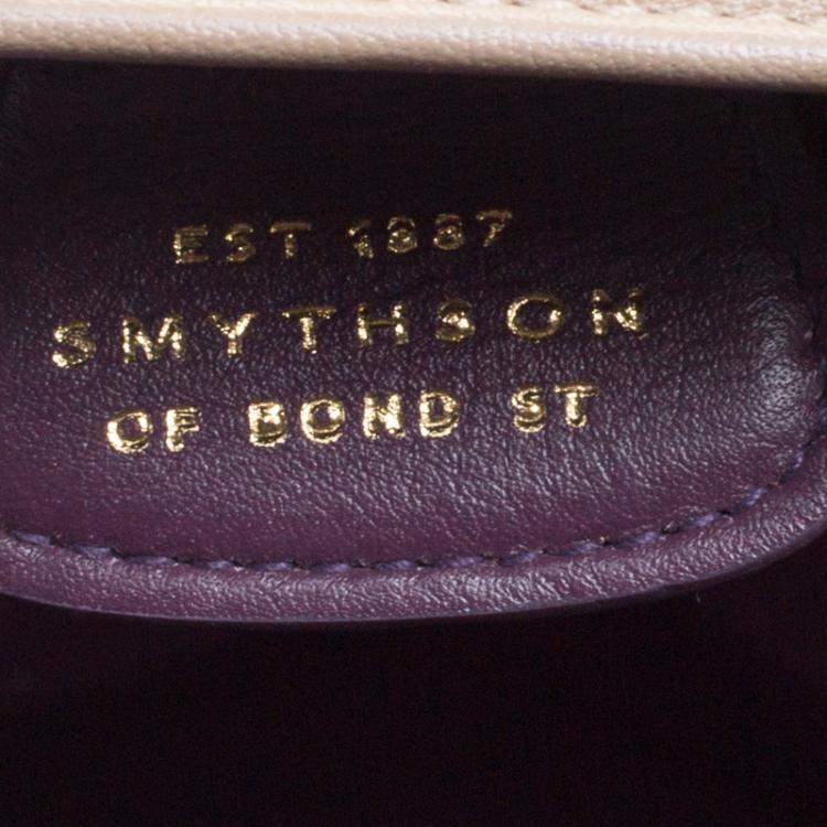 Pre Owned Symthson Beige Leather Nancy Top Handle Bag
