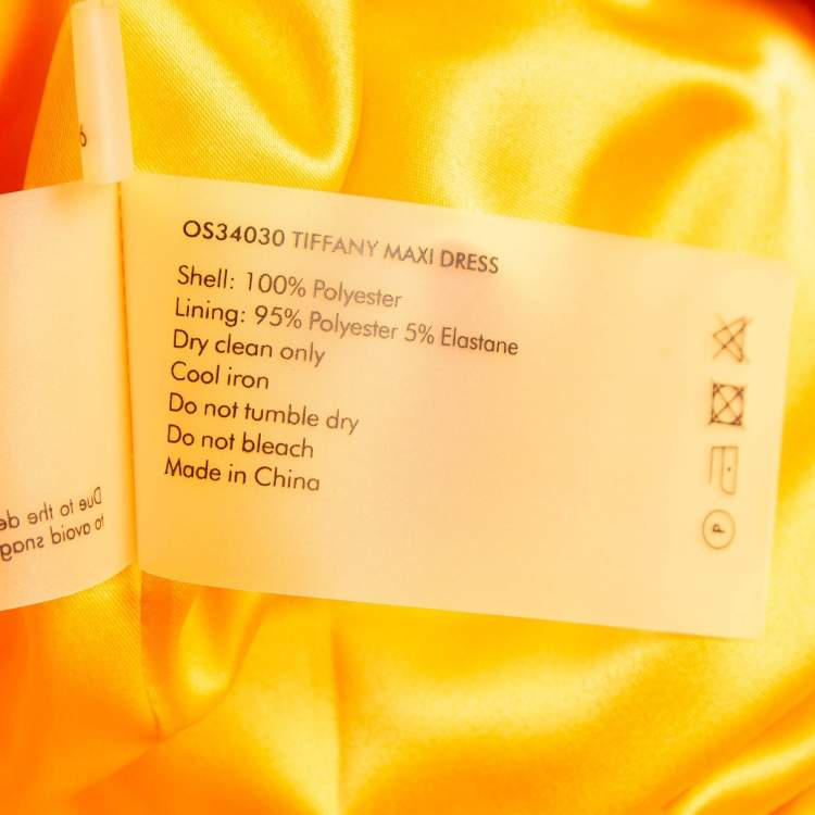 Pre Owned Solace London Mustard Yellow Tiffany Bandeau Maxi Dress M