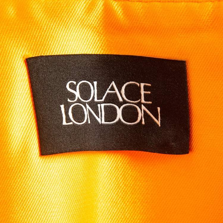 Pre Owned Solace London Mustard Yellow Tiffany Bandeau Maxi Dress M