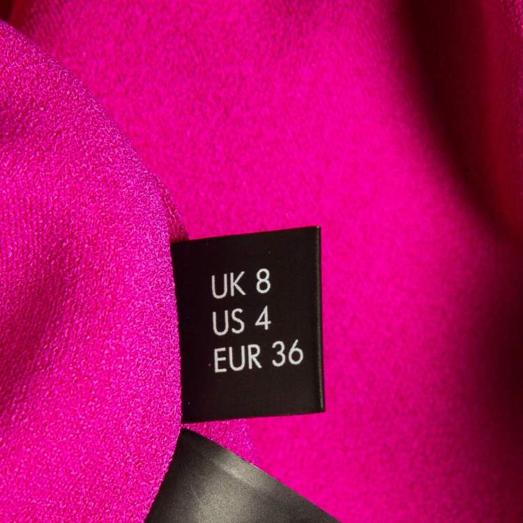 Pre Owned Solace London Pink Crepe Maxi Dress S