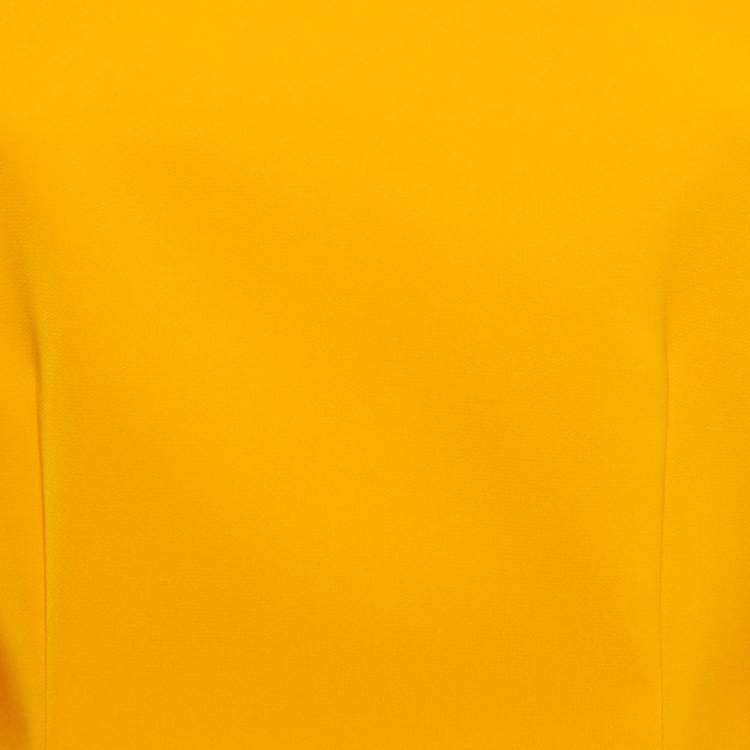 Pre Owned Solace London Orange Stretch Crepe The Nahla Top S