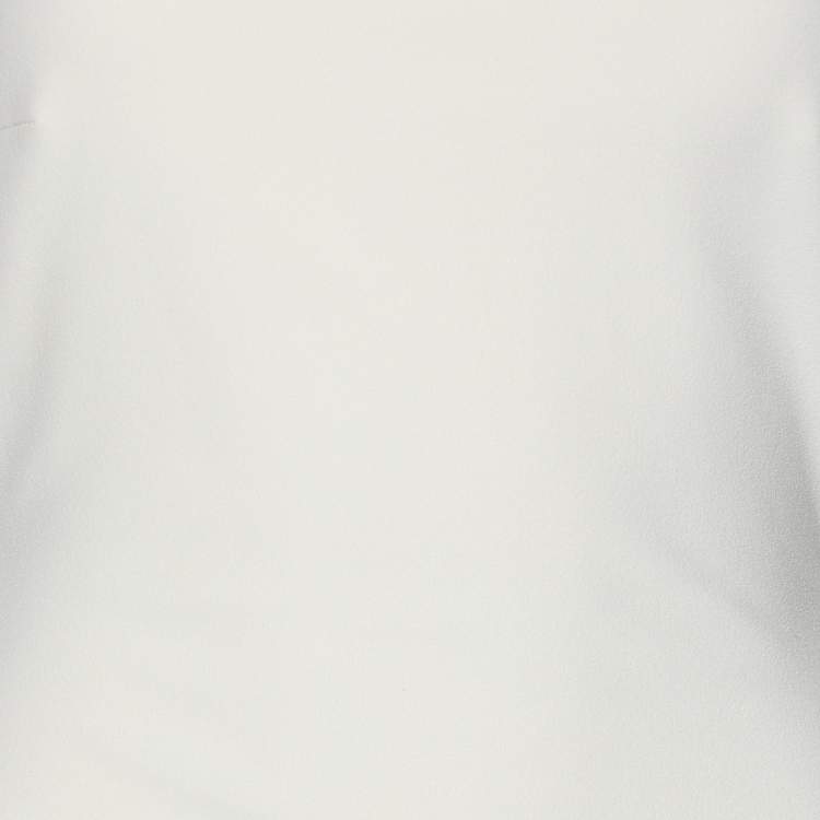 Pre Owned Solace London Cream Satin Blend Kerama Long Dress S