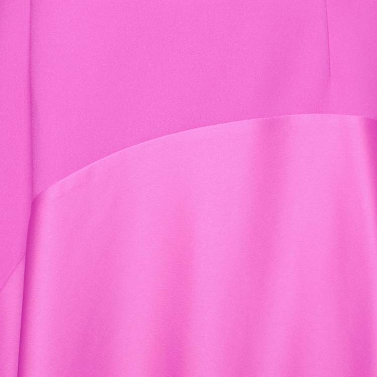 Pre Owned Solace London Pink Satin Storm Maxi Dress L
